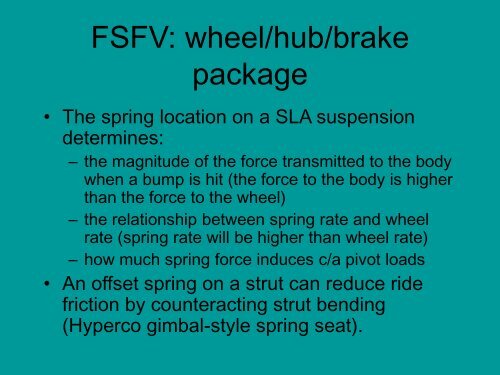 Collegiate Design Series Suspension 101 - SAE