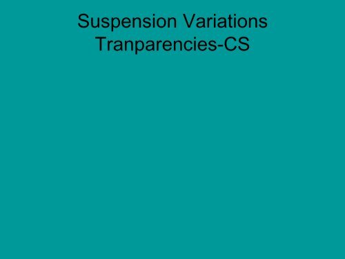 Collegiate Design Series Suspension 101 - SAE