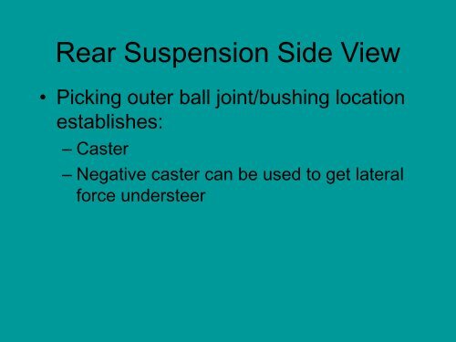 Collegiate Design Series Suspension 101 - SAE