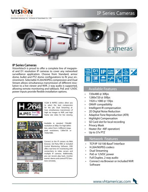 Download The Ip Cameras Brochure Visionhitech Americas Inc