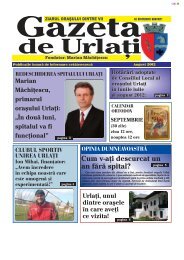 Gazeta de UrlaÈi - editia August 2012 - OraÅul UrlaÅ£i