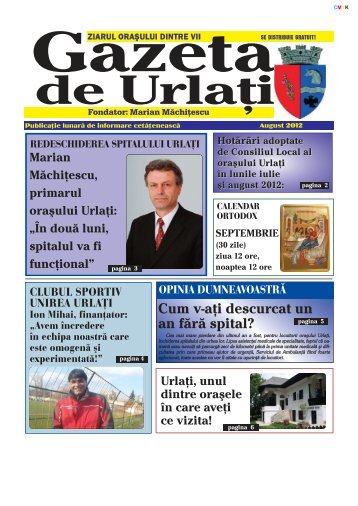 Gazeta de UrlaÈi - editia August 2012 - OraÅul UrlaÅ£i
