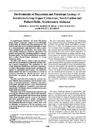 Environments of Deposition and Petroleum Geology of Tuscaloosa ...