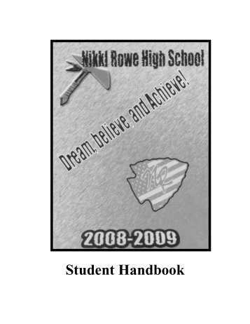 Student Handbook - Rowe High School