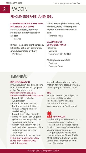 REKlistan 2012 - Vgregion.se - VÃ¤stra GÃ¶talandsregionen