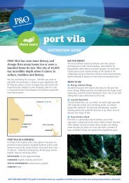 port vila - P&O Cruises