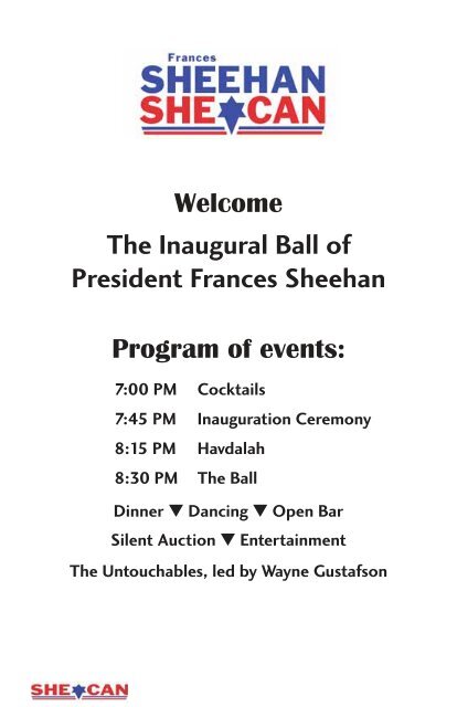 Inaugural Ball Congregation Ohev Shalom