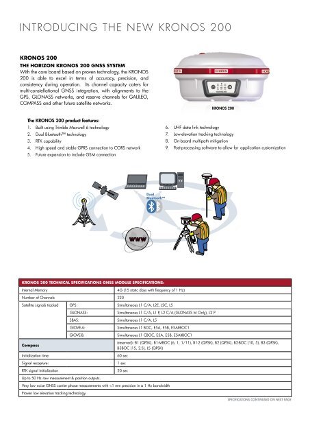 Kronos 200 GNSS System - Horizon â Measure Right