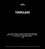 FORMULAIRE FORMULAIRE - Saint-Gobain PAM