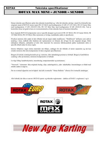 ROTAX MAX MINI â JUNIOR â SENIOR