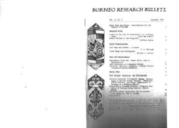 Volume 11, No. 2, 1979 - Borneo Research Council