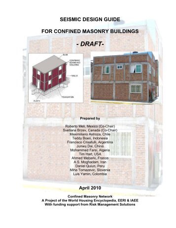 seismic design guide for confined masonry buildings - draft