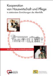 Kooperation von Hauswirtschaft und Pflege in stationären ... - Bayern