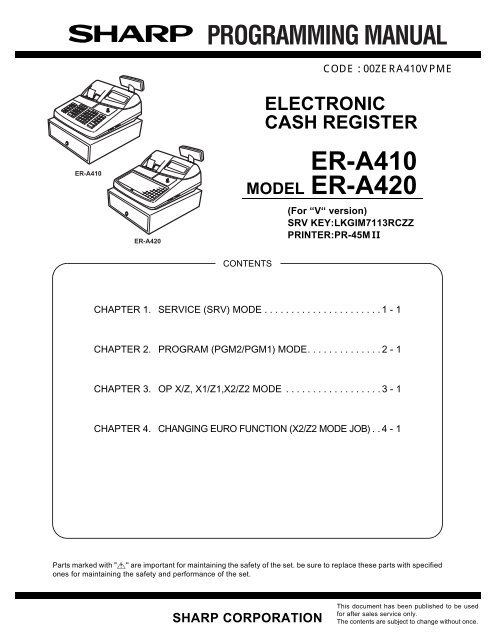 Sharp xe a20s support