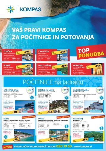 POÄITNICE na Jadranu - Kompas