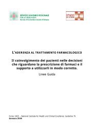 Linee guida sull'aderenza ai trattamenti farmacologici