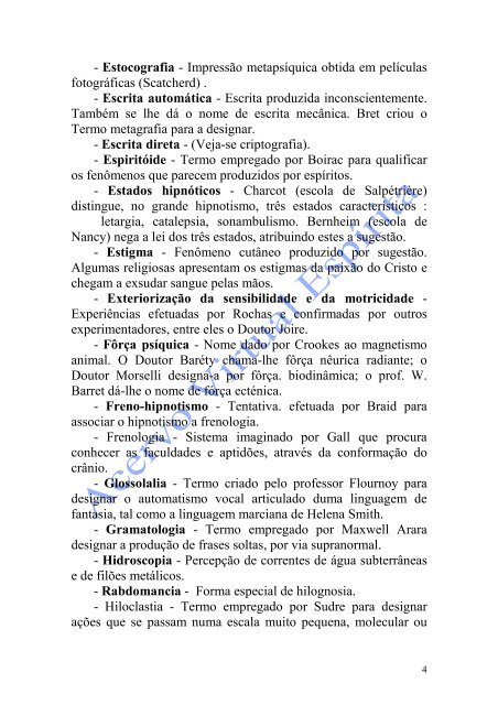 Vocabulário Metapsíquico (Gustave Geley)