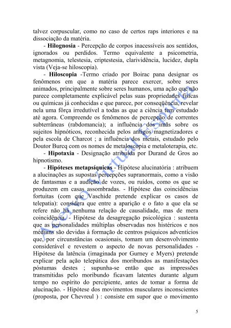 Vocabulário Metapsíquico (Gustave Geley)