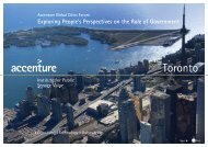 Accenture Global Cities Forum 2008 - Toronto ... - Invest Toronto