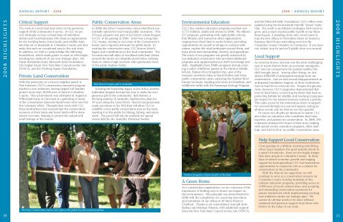 2008 Annual Report and Summer 2009 Newsletter - Columbia Land ...