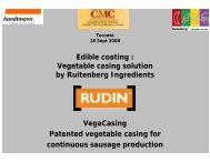 Edible coating : Vegetable casing solution by Ruitenberg ...