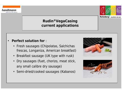 Edible coating : Vegetable casing solution by Ruitenberg ...