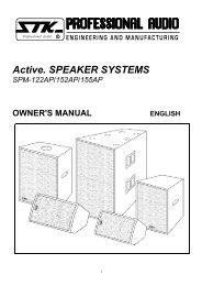 Active. SPEAKER SYSTEMS - STK