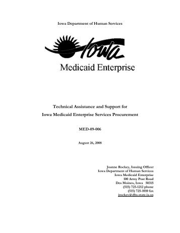 RFP - Iowa Medicaid Enterprise