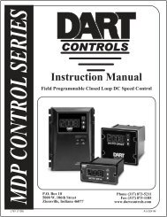 Instruction Manual - Dart Controls