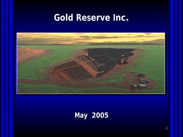 Brisas - Gold Reserve Inc.