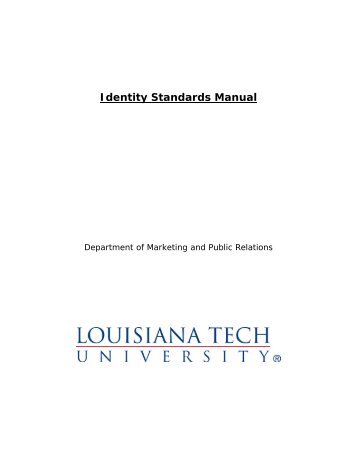 Identity Standards Manual - Community