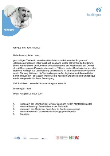 Ausgabe Juni 2007 (PDF, 283 KB) - rebequa