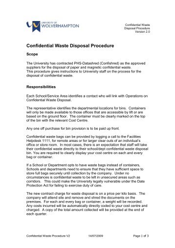 Confidential Waste Disposal Procedure _2_