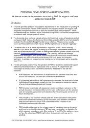 Guidance notes for departments - Oxford Learning Institute ...