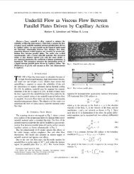 Underfill Flow as Viscous Flow Between Parallel Plates Driven - Profile