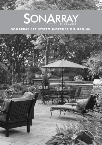 SONARRAY SR1 SYSTEM INSTRUCTION MANUAL - Sonance