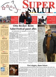 Otto Becker: Beim Salut-Festival passt alles