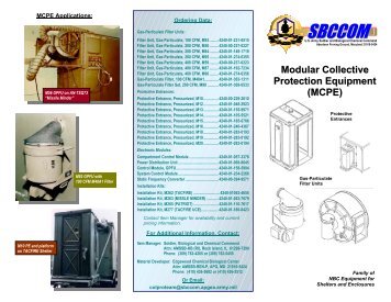 Modular Collective Protection Equipment - Edgewood Chemical ...