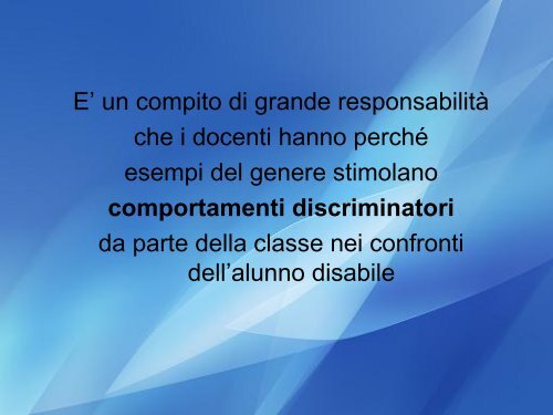 L'insegnante curricolare di fronte alla disabilitÃ 