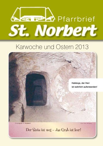 Pfarrbrief St. Norbert - Stift Wilten