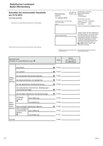 Formular (PDF) - Statistisches Landesamt Baden-WÃ¼rttemberg