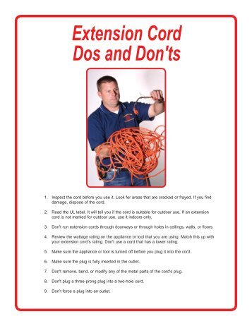 Extension Cord Dos and Don'ts.pdf - Acuity