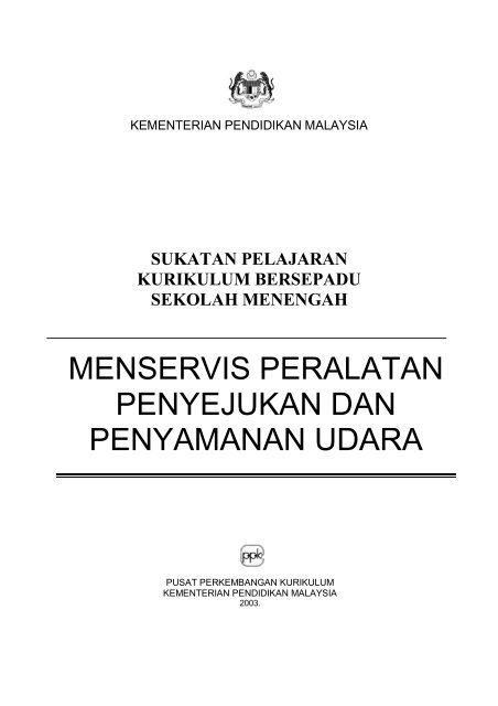 menservis peralatan penyejukan dan penyamanan ... - SMK Pai Chee