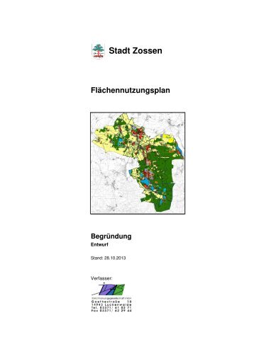 1. FNP Zossen Begründung Entwurf zur Offenlage - Stadt Zossen