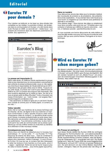 Eurotec TV pour demain - Eurotec's Blog and Website