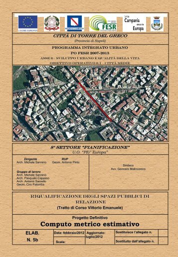 Computo metrico estimativo - Comune di Torre del Greco