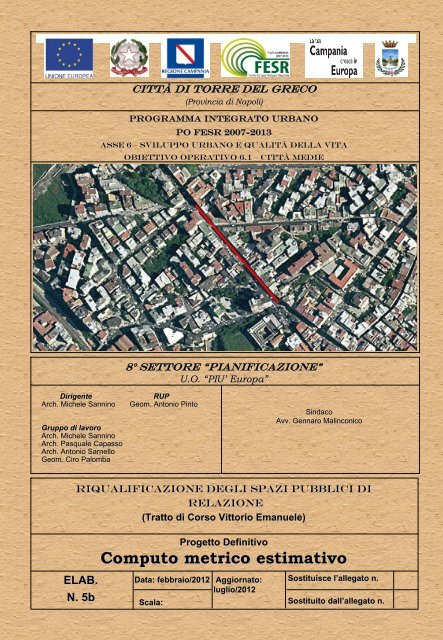 Computo metrico estimativo - Comune di Torre del Greco