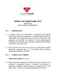 WORLD CUP QUBICAAMF 2012 - Beloura Bowling Sintra