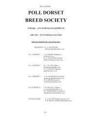 POLL DORSET BREED SOCIETY