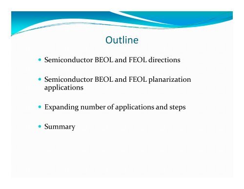 The Ever Expanding Need for Planarization - NCCAVS - User Groups